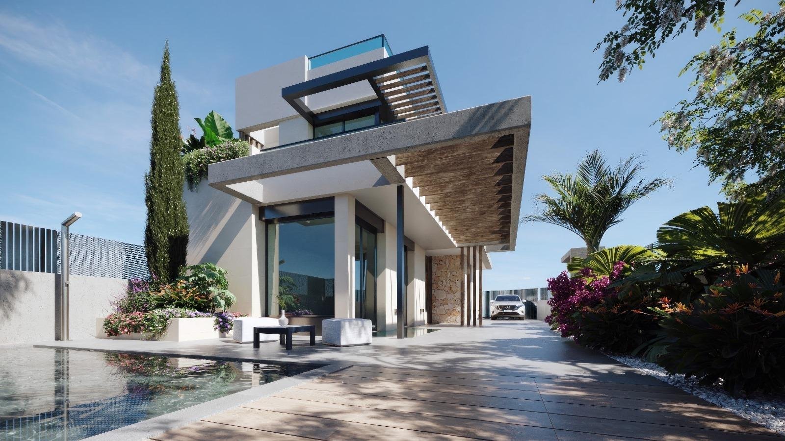 NEW BUILD VILLAS IN PRIVATE GATED RESORT IN PROVINCE OF MURCIA 2 1 170