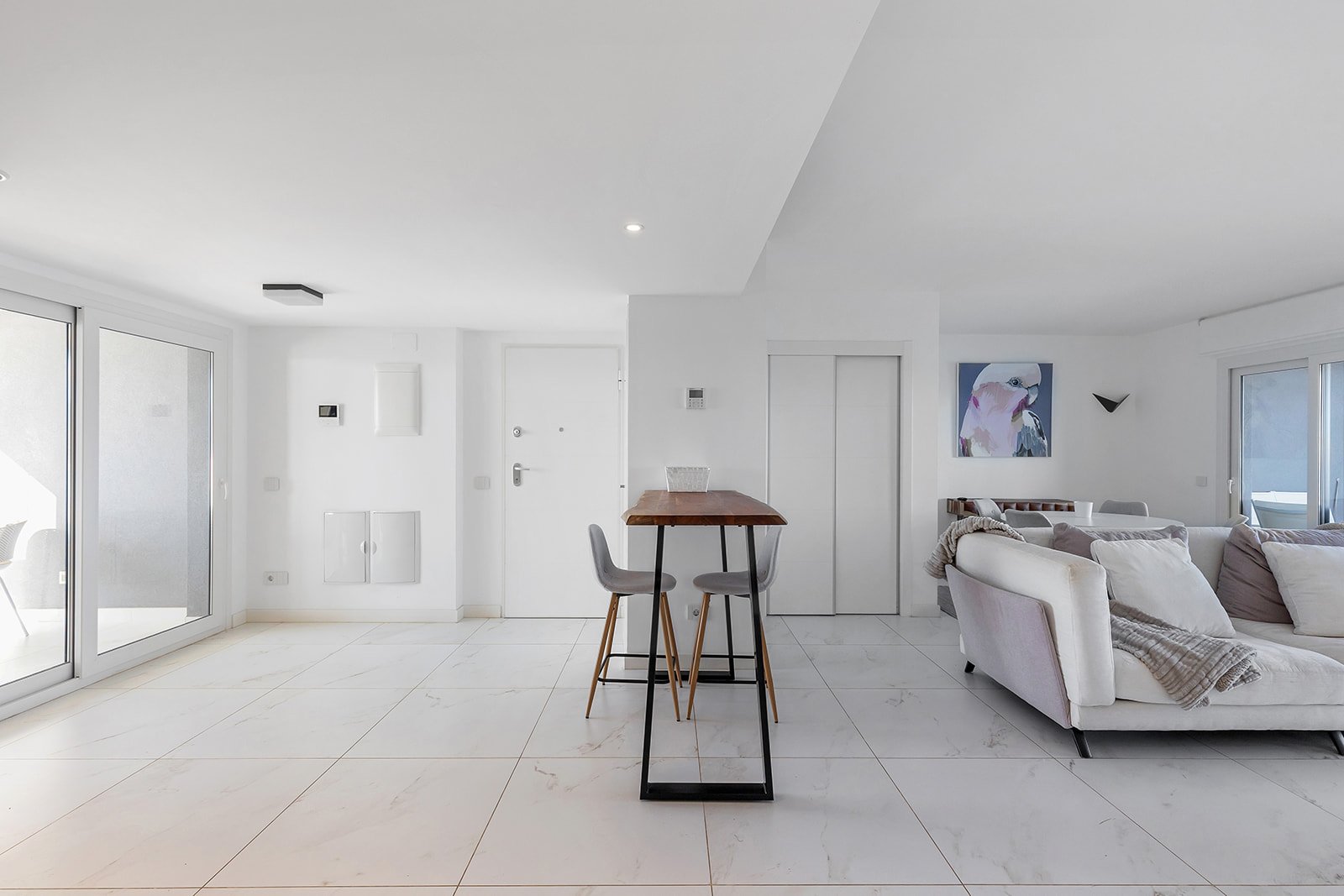 Posidonia y panorama mar