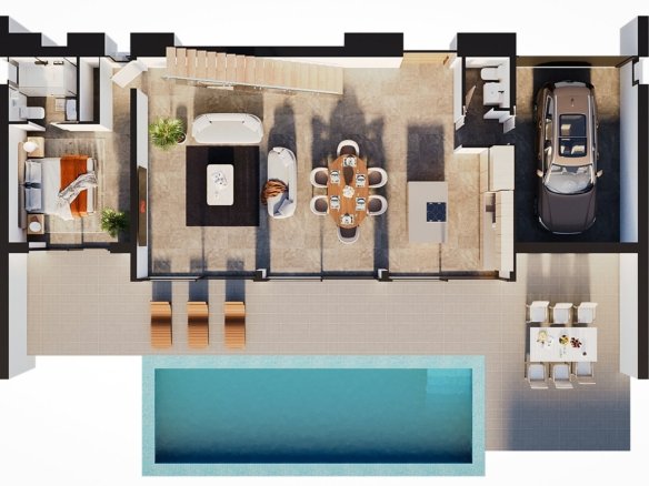 3 Bedroom 3 Bathroom villa in Calpe - Caza De Casa