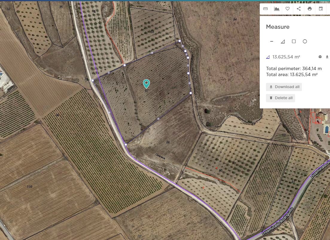 13,625 m² Land in Pinoso - Caza De Casa