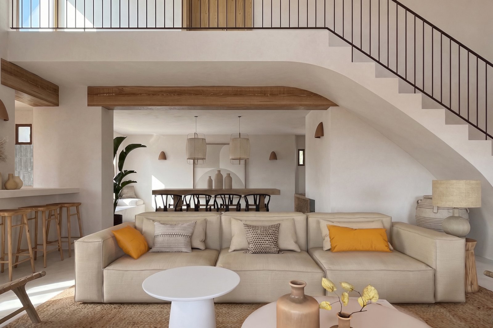 VISTAINTERIORSALN2C 4 Bedroom 4 Bathroom finca in Moraira - Caza De Casa