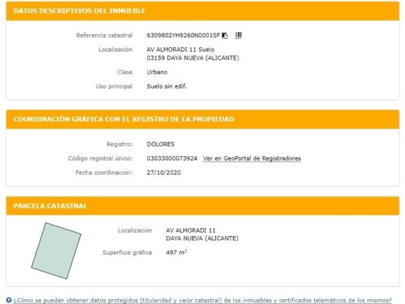 497 m² Land in Daya Nueva - Caza De Casa
