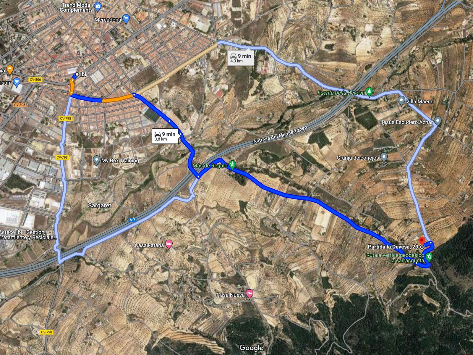 10,035 m² Land in Ibi - Caza De Casa