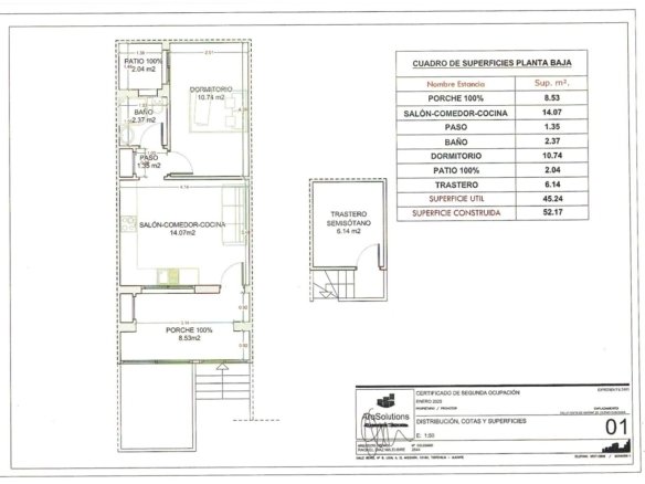 1 Bed 1 Bath Town House in Ciudad Quesada - Caza De Casa