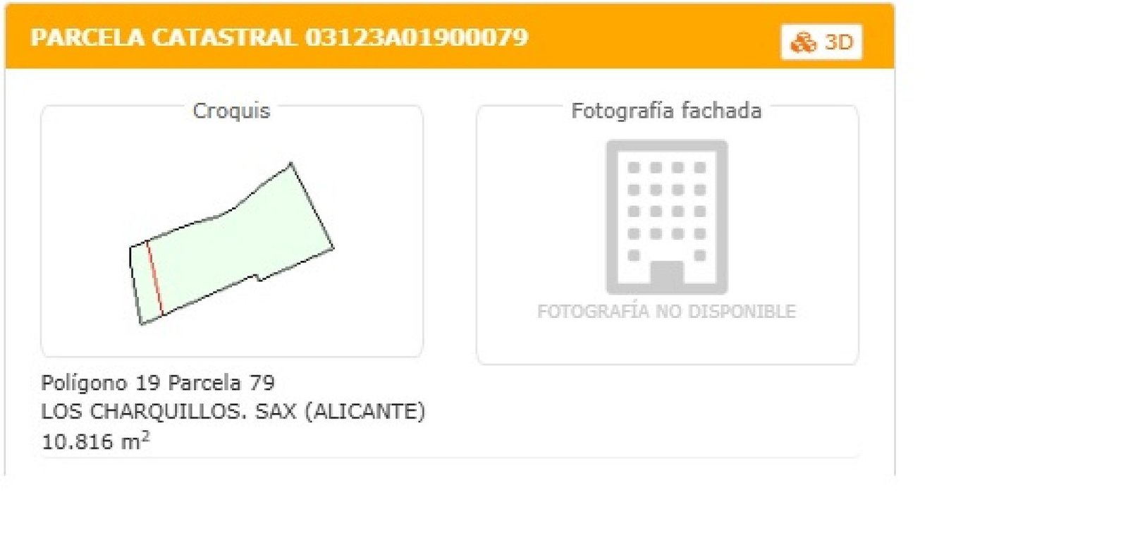 52,543 m² Land in Sax - Caza De Casa