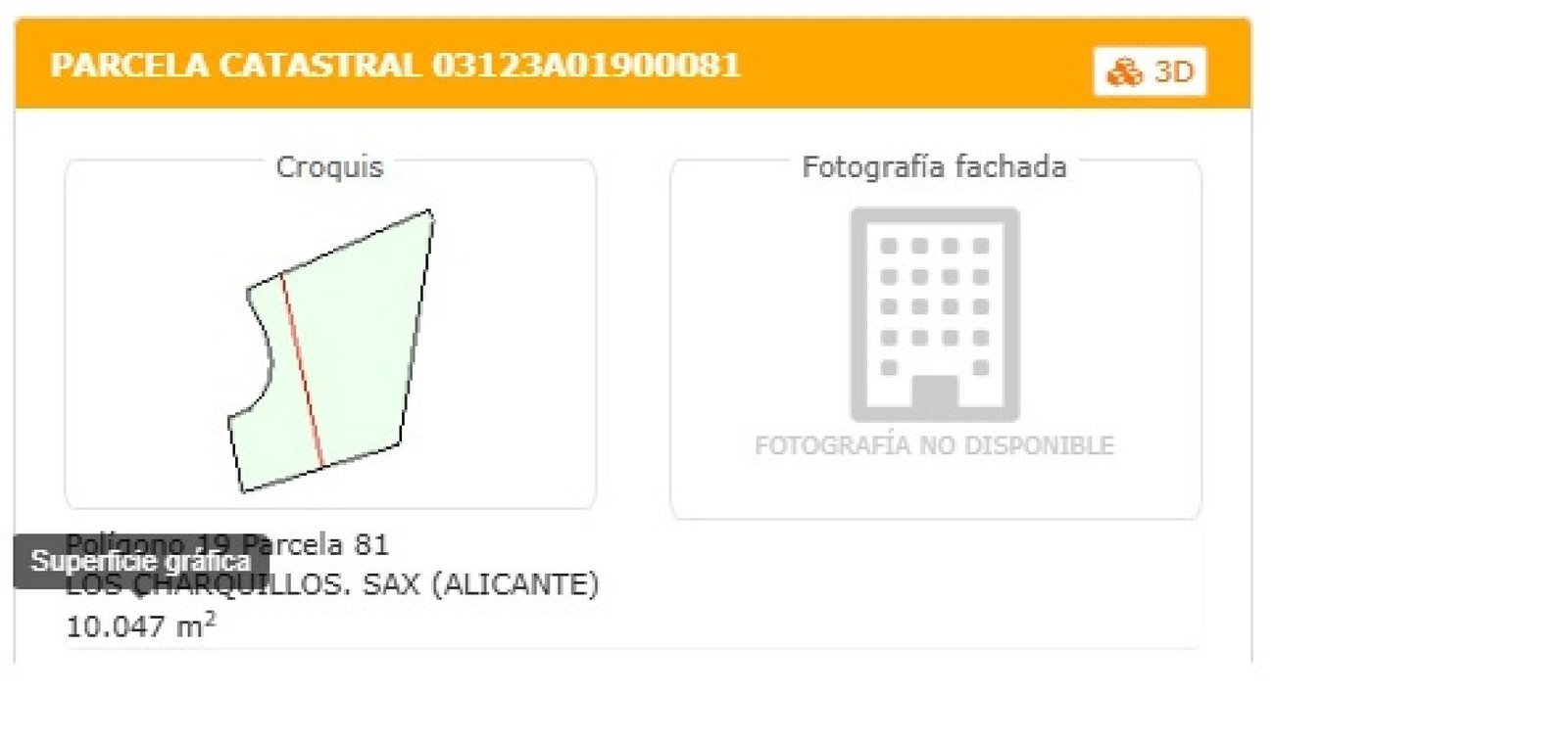 52,543 m² Land in Sax - Caza De Casa