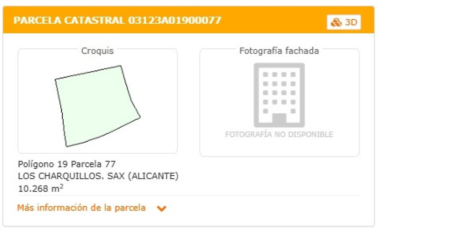 52,543 m² Land in Sax - Caza De Casa