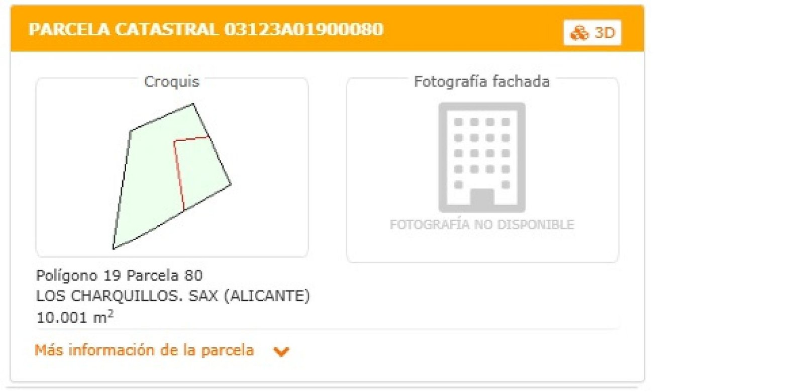 52,543 m² Land in Sax - Caza De Casa